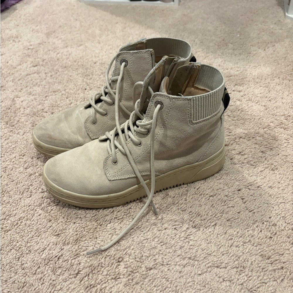 Dr. Scholl's Women's Beige High-Top Sneakers
